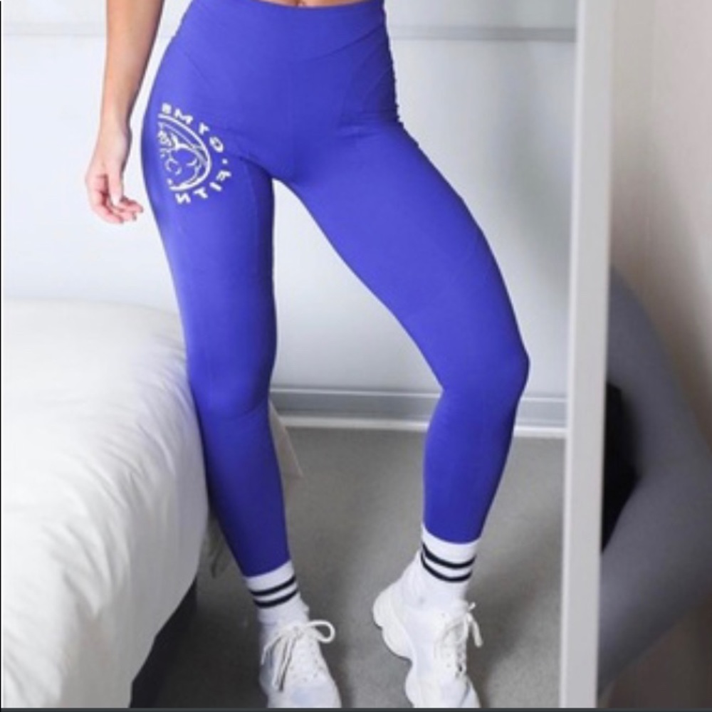 GYM SHARK PURPLE LEGACY FITNESS LEGGINGS